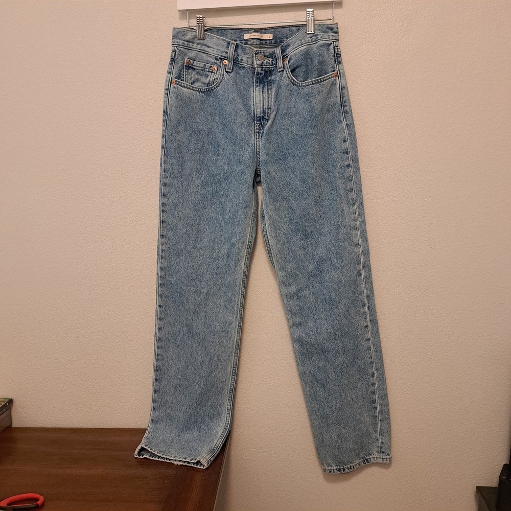Levis Low Pro Straight Leg Jeans Light Wash Denim W27 A0964-0003